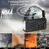 Emergency Weather Radio (Condor 1) NOAA/AM/FM with 74000mWh Portable Radio, USB-C/Solar/Hand Crank Charging, SOS Alarm, Flashlight, Reading Lamp & Survival Handle Kit for Indoor/Outdoor Emergency view 3