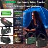 Emergency Weather Radio (Condor 1) NOAA/AM/FM with 74000mWh Portable Radio, USB-C/Solar/Hand Crank Charging, SOS Alarm, Flashlight, Reading Lamp & Survival Handle Kit for Indoor/Outdoor Emergency view 4