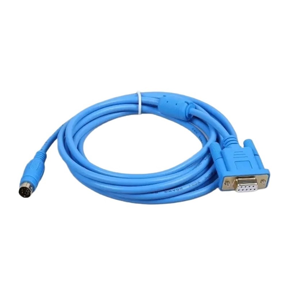 YCMIDCL Programming Cable TPC-FX for MCGS TPC Touch Panel HMI Connect FX Series PLC RS232 Serial(Blue Gold-Plated,2m)