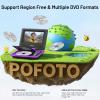 POFOTO 9.5" Portable DVD Player for Kids and Car with 7.5" Swivel Screen, 4-6 Hours Working Time, Car DVD Player with Dual Speakers, Remote Control, Support Sync TV, Region Free USB/SD/AV - Purple view 3