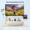 POFOTO 9.5" Portable DVD Player for Kids and Car with 7.5" Swivel Screen, 4-6 Hours Working Time, Car DVD Player with Dual Speakers, Remote Control, Support Sync TV, Region Free USB/SD/AV - Purple view 4