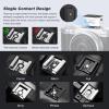 ZF04 Aluminum Mini Camera Flash Speedlite On Camera, 372 Full-Power Flashes 2.5S Recycle Mini Manual Flash for Canon/Sony zv1/Sony zve10 /Ricoh gr3/Nikon/Fuji f1 (Silver) view 3