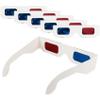 YUEBOSUL 5 Pairs 3D Paper Glasses, Red Blue 3D Glasses, 3D Viewing Glasses Anaglyph 3D Glasses for Movies, TV view 1