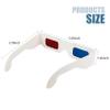 YUEBOSUL 5 Pairs 3D Paper Glasses, Red Blue 3D Glasses, 3D Viewing Glasses Anaglyph 3D Glasses for Movies, TV view 2