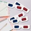 YUEBOSUL 5 Pairs 3D Paper Glasses, Red Blue 3D Glasses, 3D Viewing Glasses Anaglyph 3D Glasses for Movies, TV view 3