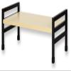 (Asmix) DSK07BK Desktop Stand, Width 19.7 inches (50 cm), Height Adjustable, Monitor Stand, Asuka, Wood, Black, Depth 9.8 inches (25 cm), Laptop, Laptop, Monitor, Keyboard, Small view 1