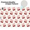 AdorableWhimsy Bowknot Cherry Printed Case for iPad 10th Generation 2022 10.9"/iPad (A16) 11th Generation 2025 11" with Pencil Holder Folio Girly White Leather Cover Multi-Angle Viewing Stand Case view 2