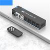 L6AS0F7 HDMI KVM Switch 4 Port 4K 4x1 Quad viewer with Cable use 1 Set of Keyboard Mouse Control 4 PCS(EU Plug) view 2