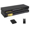 L6AS0F7 8port USB3.0 HDMI KVM Switch, Support 4K 60Hz, with Stereo Audio &Microphone, Support Hot Plug&Plaly, Support EDID and HDCP. view 2