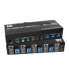 Y0S3QZ1 8K HDMI DP KVM USB 3.0 Switch 4x3 Triple Monitor 4K 120Hz Extended Display Displayport Switcher 4 in 3 Out for Keyboard Mouse(US Power Plug) view 1