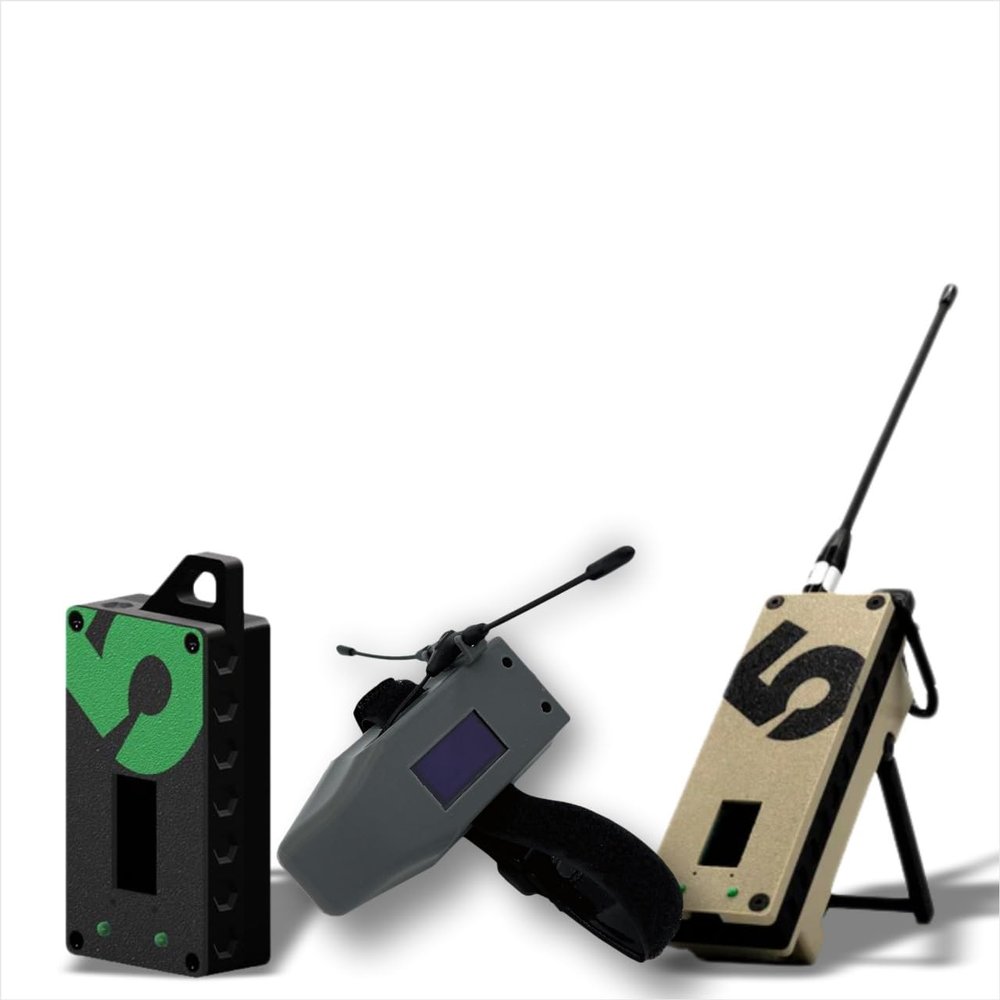 Spec5 Camping Bundle Meshtastic GPS Devices | Copilot, Mini Trekker & Trekker Bravo | LoRa Off-Grid Communication | Reliable, Secure & Works Without Cellular Signal/WiFi (Desert Sand, Black & Gray)