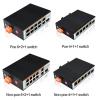Y0S3QZ1 Gigabit Industrial Ethernet Switch PoE/Non-PoE 1000Mbps Unmanaged Network Switches 5 Port 10 Ports IP40-40 to 80C DIN Rail(Non poe 5 Port) view 3