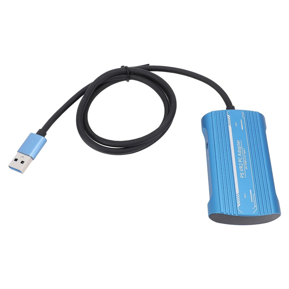 Blue VR Adapter Kit, Power Adapter & DisplayPort Cable for VR2 & SteamVR (US Plug)