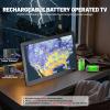 Erasiny 14 inch Portable TV with Upgraded Antenna ATSC Tuner, LCD Monitor 1080P, HDMI/USB/AV in, Small Portable TV for Camping, Car, RV, Home, Remote Control view 2