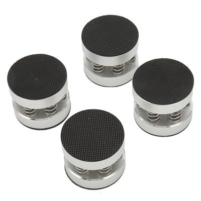 4Pcs Aluminum Alloy Spring Speaker Spikes Isolation Stand, Shock Absorber Feet for HiFi Amplifier Speaker, Reduce Resonance, Easy Installation, 9KG Load Bearing Capacity