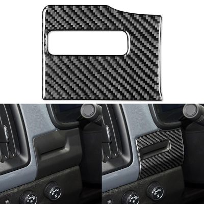 Auto Dash Left Side Card Slot Trim Panel Real Quality Soft Carbon Fiber Accessories Compatible with Chevrolet Colorado/GMC Canyon 2015 2016 2017 2018 2019 2020 2021 2022 Black