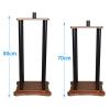 Universal Speaker Stands 1 Pair, Surround Sound Speaker Stands Bookshelf Speaker Holder, Floor Speaker Square Platform Base, Heavy Duty Studio Monitor Stands view 2