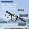 IVY AI Smart Glasses - Glesses Lens Kits (Blue Light Blocking & Sunglasses & Pink & Blue) for Office Outdoor Sports Drive - Smart Bluetooth Audio Glasses for Men & Women - Black Frame view 3