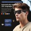 IVY AI Smart Glasses - Glesses Lens Kits (Blue Light Blocking & Sunglasses & Pink & Blue) for Office Outdoor Sports Drive - Smart Bluetooth Audio Glasses for Men & Women - Black Frame view 4