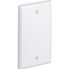 CPNWH Single Gang Screw-on Surface Raceway Blank Faceplate, White view 1