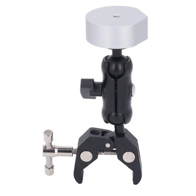 Mini Mount, Aluminum Alloy Mini Adjustable Clamp Mount with Ball Head, Mini Clamp, Mini Accessories for RV, Yacht, Guardrail, Campers, Ladder