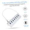 Gadpiparty Port USB Hub Splitter Data Hub for Mouse Keyboard Portable Hard Drive High-Speed Connection No Driver Needed Convenient USB Expansion for Laptops and Desktops view 4
