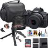 Canon EOS R100 Mirrorless Camera w/18-45mm Lens + 64GB Sandisk Ultra Memory Card + Camera Case + More (15pc Bundle) (Renewed) view 1