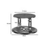 QIXUEZHENG Portable Projector Stand Desktop Projector Bracket 360 Degree Rotating Projector Stand Metal Bracket Universal Office Home Bedside Base Placement Table Adjustable Projector Mount(White) view 2