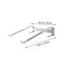 1pc Portable Laptop Stand Desktop Holder Points for Enhanced Stability Ergonomic Design for Comfortable Viewing Silver view 2