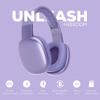 Gabba Goods Wireless Over Ear Bluetooth Headphones with Microphone - Wireless Headset -Noise Reduction - Bluetooth, Wired,Built in Micro SD for Travel, Home, Work TV,PC,Gaming,Cellphone (Lavender) view 3