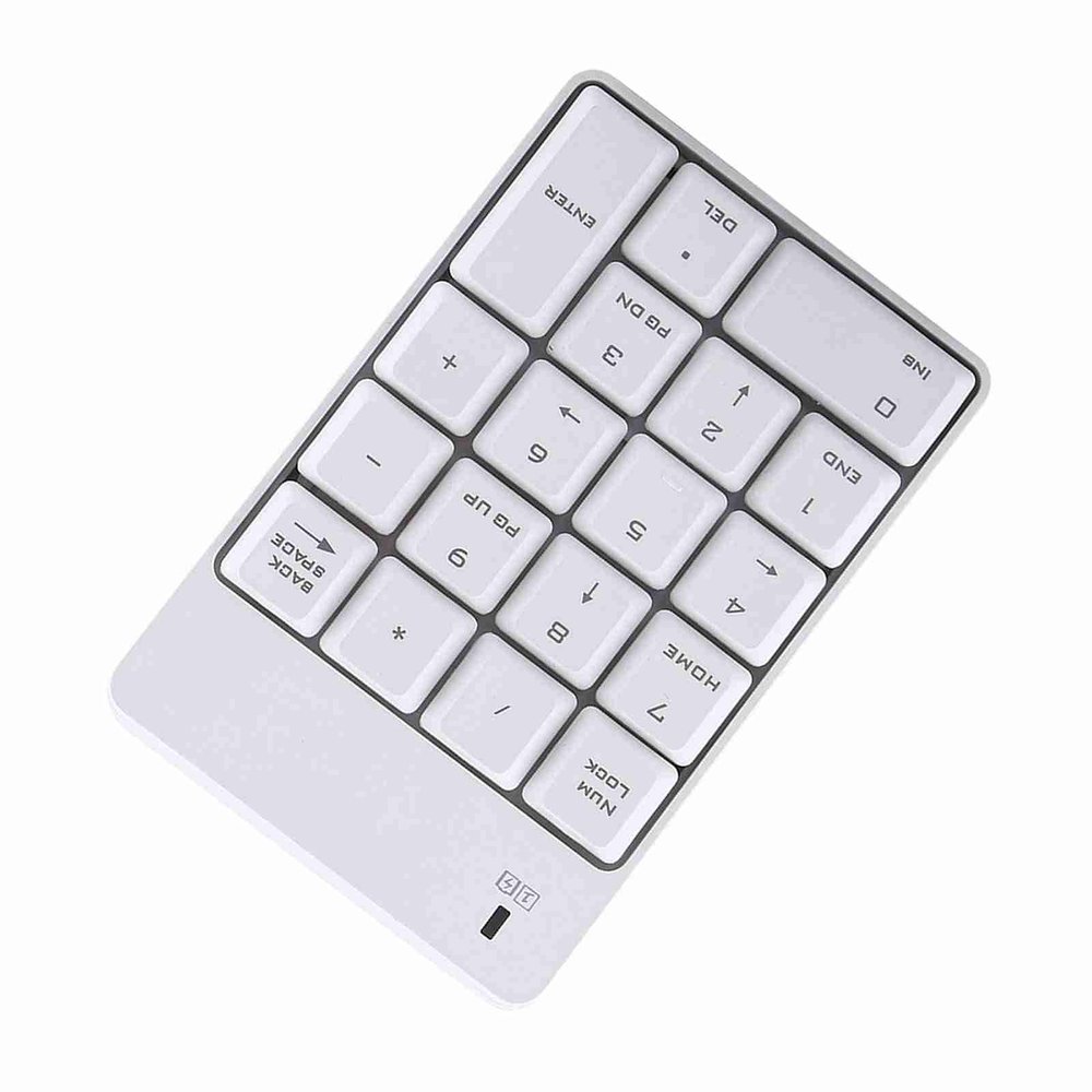 aqxreight 2.4GHz USB Numeric Keypad for Enhanced Productivity and Connectivity (White)