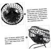 COOPHYA 1set Solar Charging Fan Kit for Pets Black Solar Panel Cooling Fan for Pet Stores and Energy Efficient Design Provides Steady view 4