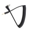 2.5mm to Male Flash PC Sync Cable Cord with Screw Lock Extended Coiled Wire view 1