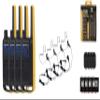Motorola Solutions Portable FRS Talkabout T470 Two Way Radio Rechargeable 4-Pack Walkie Talkies Black/Yellow 22 Channels with 4 Surveillance PTT Earpieces view 1
