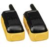Motorola Solutions Portable FRS Talkabout T470 Two Way Radio Rechargeable 4-Pack Walkie Talkies Black/Yellow 22 Channels with 4 Surveillance PTT Earpieces view 2