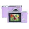 Dpofirs 1080P Digital Camera, 8X Zoom Video Camcorder with 2.4 Inch HD Flip Screen, 48MP Portable Versatile Travel Video Camera with Fill Light for Photography (Violet) view 4