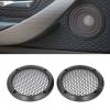 2Pcs Round Speaker Covers, 3.8inch Metal Mesh Round Speaker Grill Cover Decorative Speaker Grill Protector Car Subwoofer Speaker Grill Cover Guard (Black) view 4