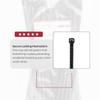 12 inch Black Nylon Zip Ties, 50lbs Tensile Strength, Multi-Purpose Self Locking Cable Ties, Heat Resistant, Erosion Controlled, Heavy Duty for Indoor and Outdoor Use (500) view 2