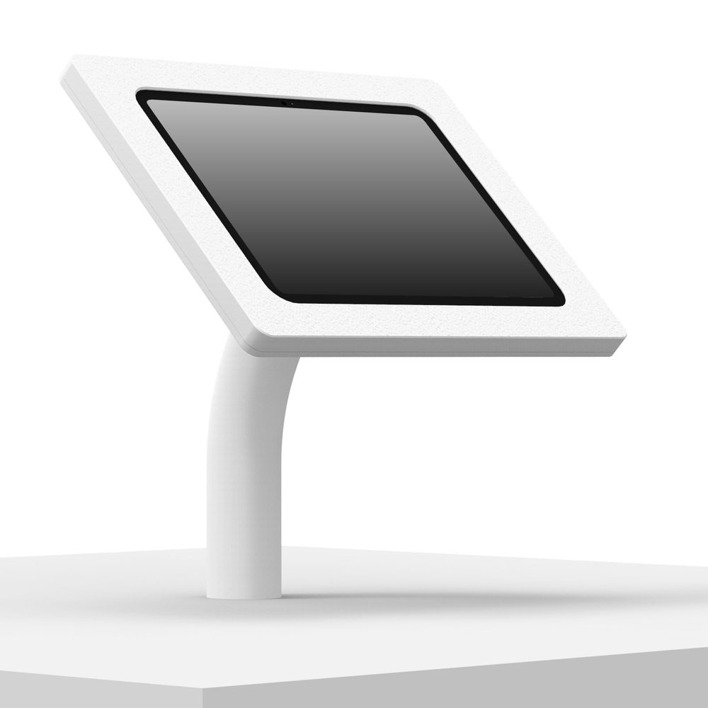 VidaMount White Enclosure and Fixed Neck Wall/Table Surface Mount [Bundle] Compatible with iPad Pro 13" (M4)