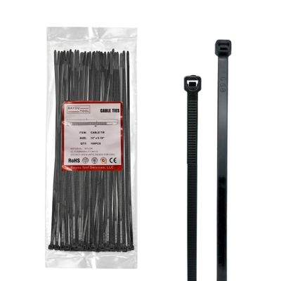 12 inch Black Nylon Zip Ties, 50lbs Tensile Strength, Multi-Purpose Self Locking Cable Ties, Heat Resistant, Erosion Controlled, Heavy Duty for Indoor and Outdoor Use (1000)