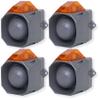 MIN-TA Pack of 3 Audible Strobes, Amber Strobe Light, Visual Alert, 24 VDC view 1