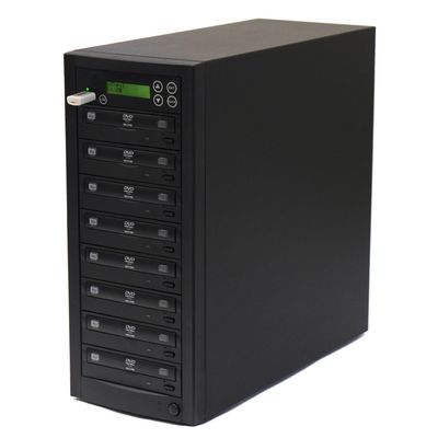 EZ DUPE 1 to 7 Media Maven Duplicator - USB to DVD Disc Copier D907-SSP
