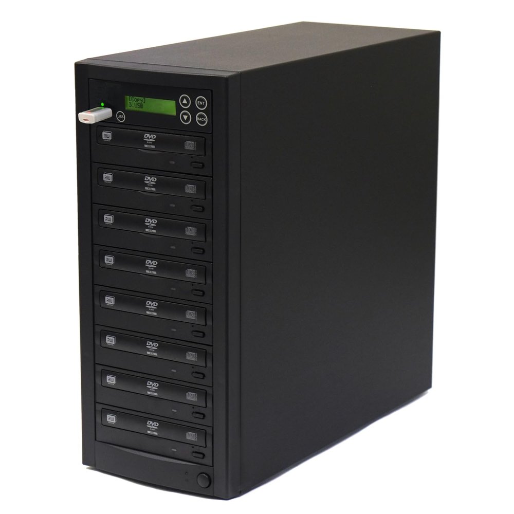 EZ DUPE 1 to 7 Media Maven Duplicator - USB to DVD Disc Copier D907-SSP