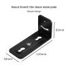 ADPVRLUQ 1 Pair Wall Mount Speaker Bracket Metal TV Soundbar Bracket Black Storage Rack for 33lb Soundbar Space Saving Installation view 2