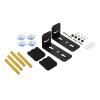 ADPVRLUQ 1 Pair Wall Mount Speaker Bracket Metal TV Soundbar Bracket Black Storage Rack for 33lb Soundbar Space Saving Installation view 3