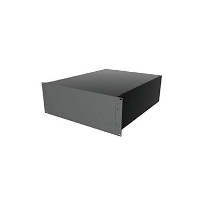 RM4U1922SBK, Enclosure; Rack Mount/Desktop; Extruded Alum; 4U; 19in; Solid; Black; 7x16.6x22