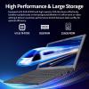BINTEC 10.1 inch Ultra-Thin Portable Mini Laptop,Celeron N4000 Processor (up to 2.8Ghz), 8GB RAM DDR4,Weight only About 0.8Kg,Built-in Webcam, WiFi, Easy to Carry (Gray, 8G+256GB SSD) view 3