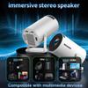 [2026 Upgraded] Mini Projector Support 4K 1080P FHD Auto Keystone 270 Rotatable with WiFi 6 and Bluetooth 5.2 Projector Portable Compatibile with HDMI/TV Stick/Memory Stick/Laptop,White view 4