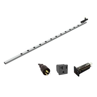 1589H77G1JV, Power Strip; Outlet Strip; 20 Amp; Vertical Rackmount; Shielded Cord