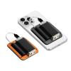 SHANLING Magnetic Leather DAC Case, Strong Magnet, DAC Pocket, Powerful Suction, Cell Phone Back Clip, DAC Accessories - OrangeCompatible with UA1-UA5 Full Series & More view 4